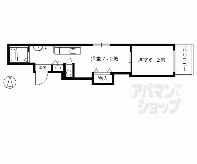 【アビタ御所南】間取