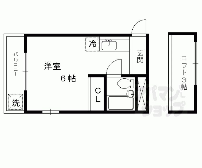 【BOX松ヶ崎】間取