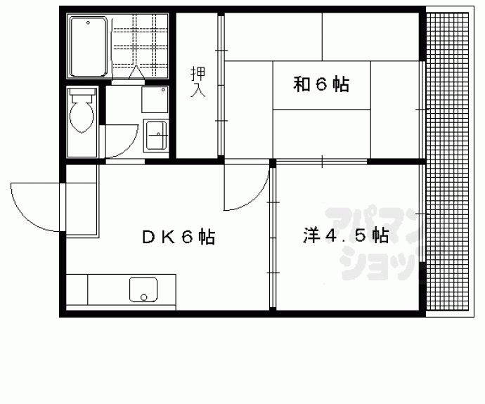 【サンハイツ岩倉】間取