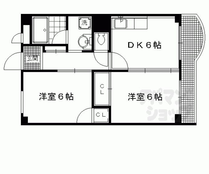 【ハイデンス北大路】間取