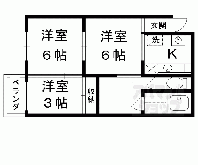 【たけうちハイツ】間取
