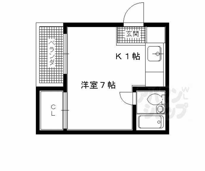 【ハイツ京　ｉｏｒｉＩ】間取