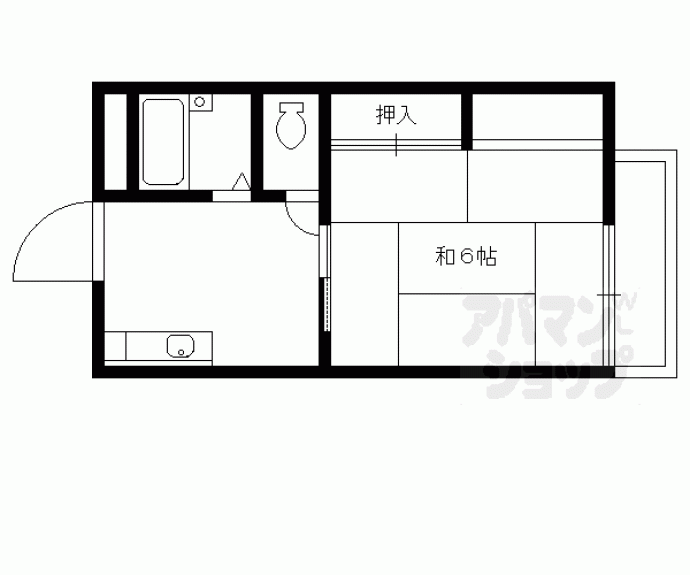 【坂東ハイツ】間取