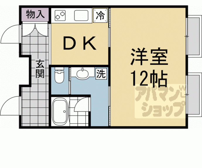 【パティオ北白川】間取