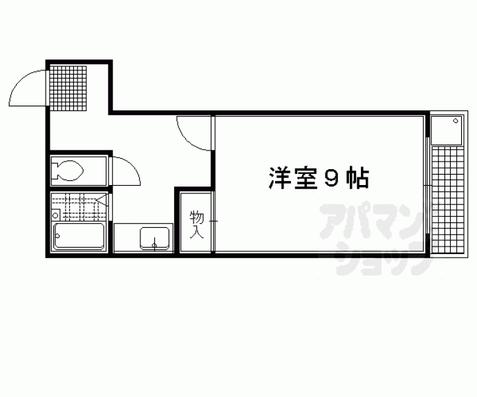 【コスモハイツ宝ヶ池】間取