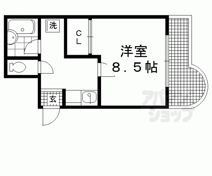 【コスモハイツ宝ヶ池】間取