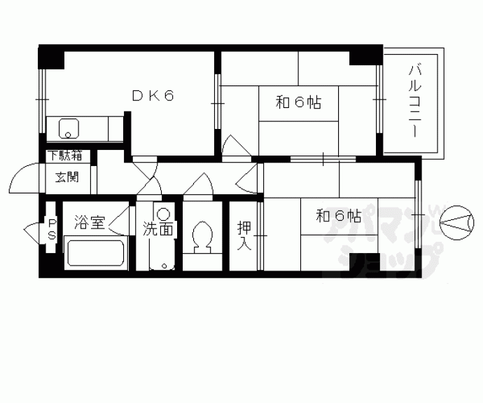 【シティハウス４０７】間取
