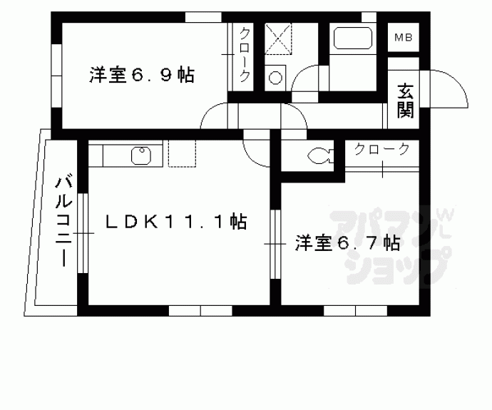 【グレースコート山崎】間取