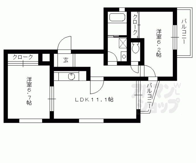 【グレースコート山崎】間取