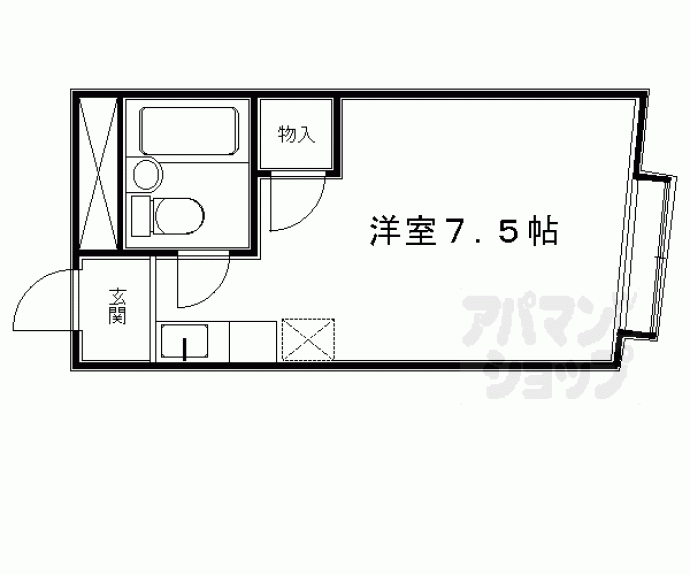 【Ｄ－ＣＯＵＲＴ新町】間取