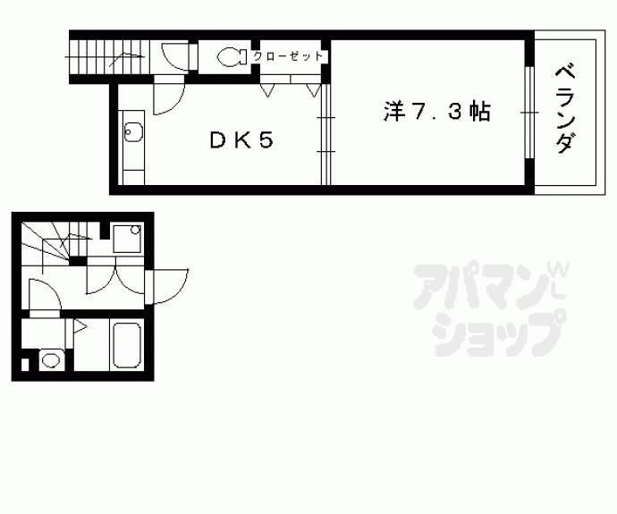 【フォンテーヌ竹宇】間取