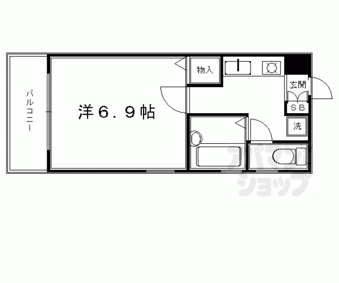 【グランピア西陣】間取