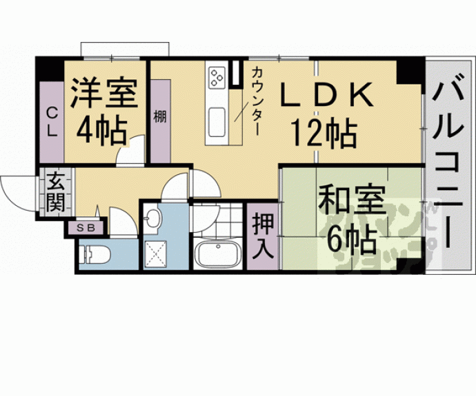 【ロイヤル京都丸太町】間取