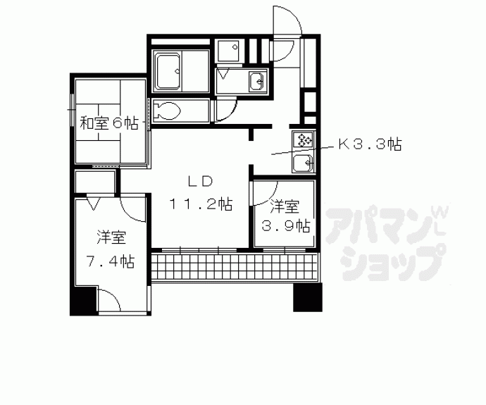 【グラシオーズ芦刈山】間取