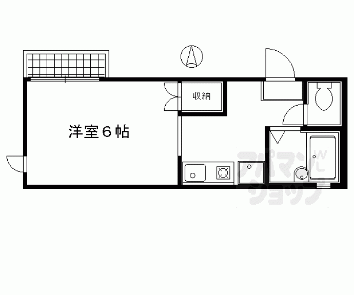【パフィオ聖護院】間取