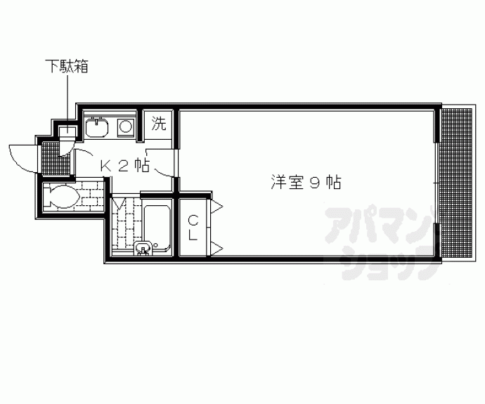 【ＳＡＫＩＺＯメゾン下鴨】間取