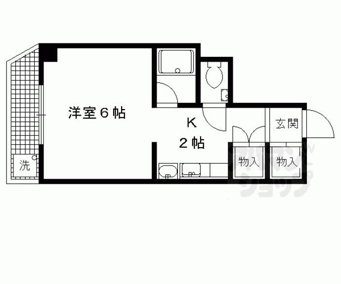 【京都グランドハイツ】間取