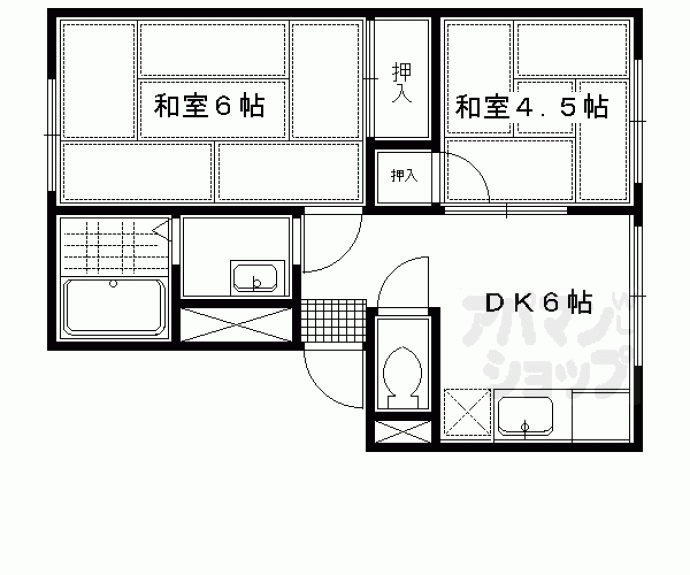 【サンハイツ鴨川】間取