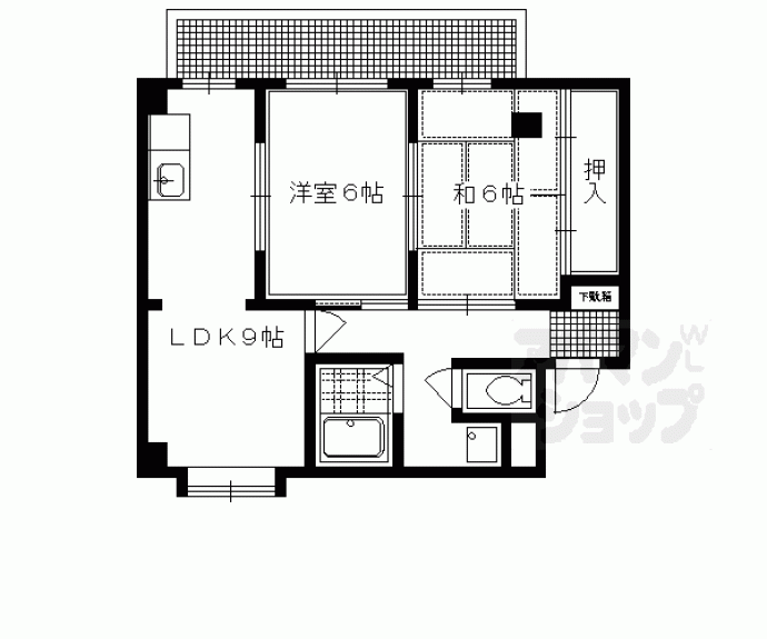 【ウエストハイツ】間取