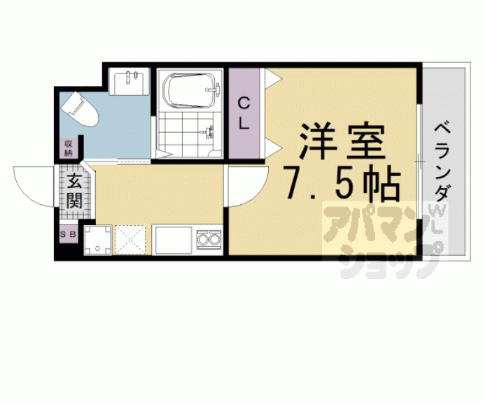 【メゾンベローナ】間取