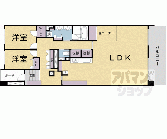 【グランドヒルズ京都東山ロジュマン】間取