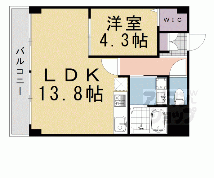 【Ｊ＇ｆｏｒｔ祇園四条】間取