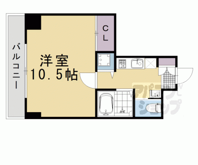 【Ｊ＇ｆｏｒｔ祇園四条】間取