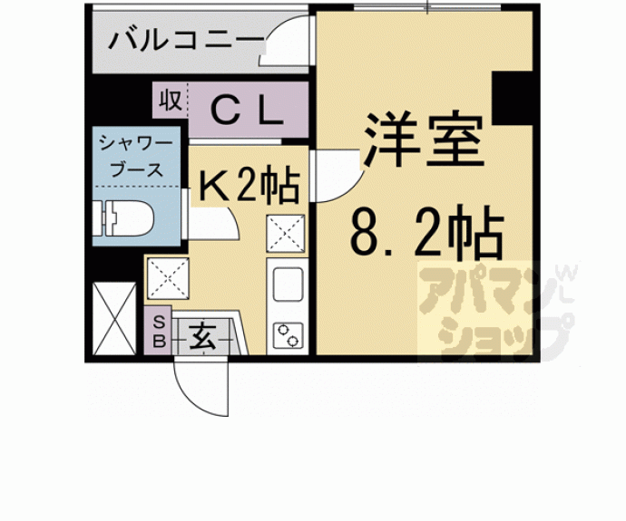 【J'fort祇園四条】間取