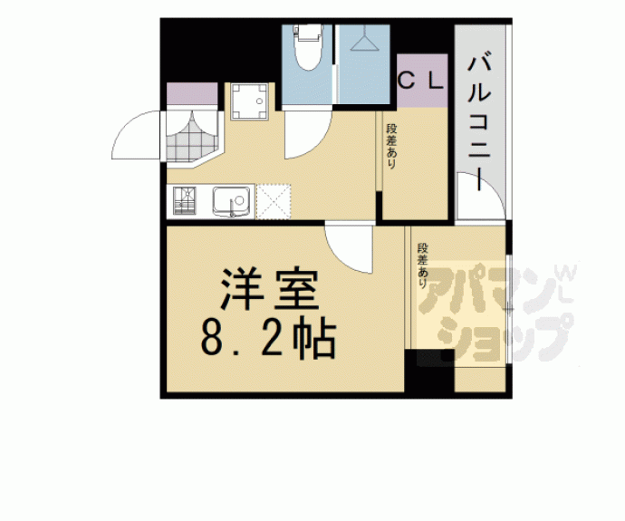 【Ｊ＇ｆｏｒｔ祇園四条】間取