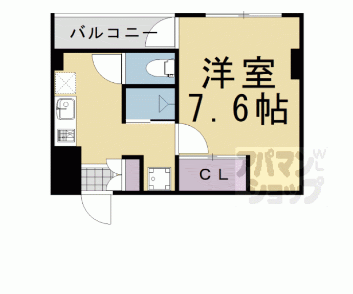 【Ｊ＇ｆｏｒｔ祇園四条】間取