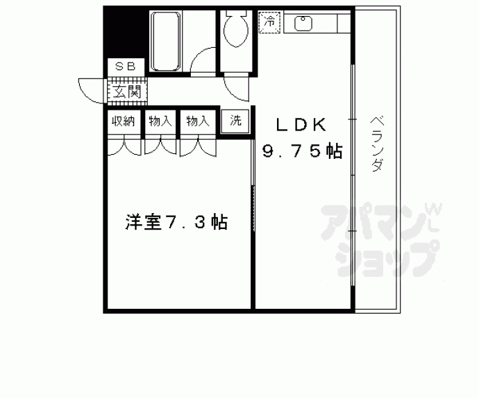 【サンガーデン山科】間取