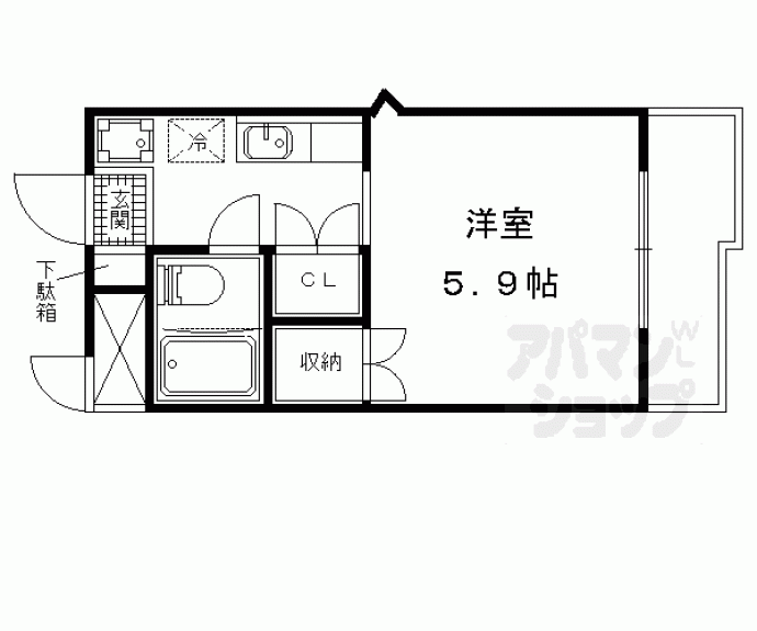 【サンガーデン山科】間取