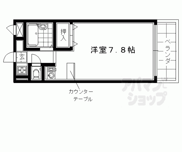 【サンフェスタ東福寺(C棟)】間取