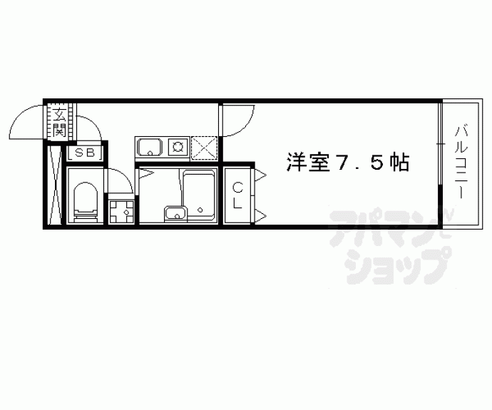 【プレジール山科】間取