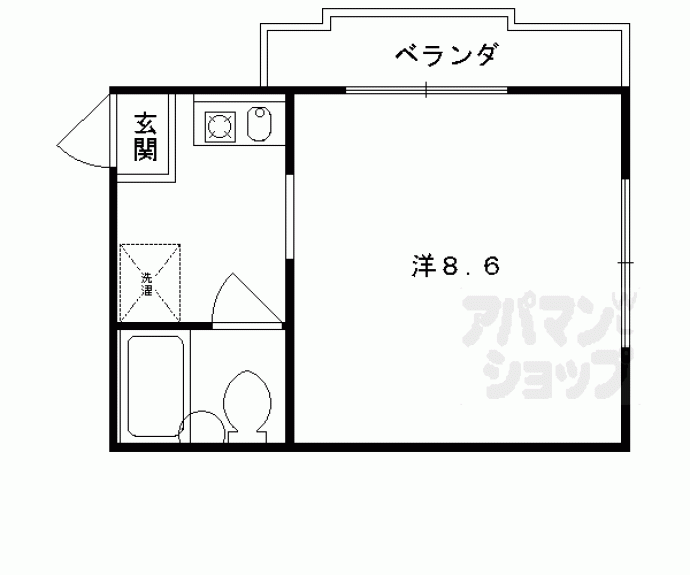 【サンハイツ小栗栖】間取