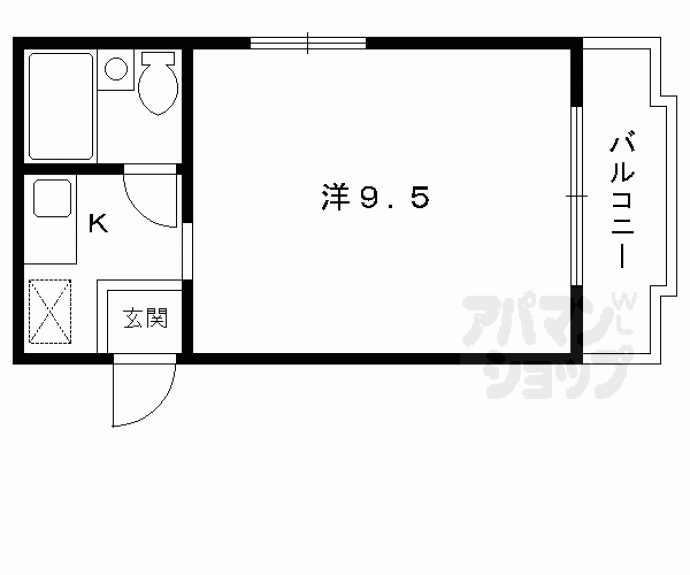 【サンハイツ小栗栖】間取