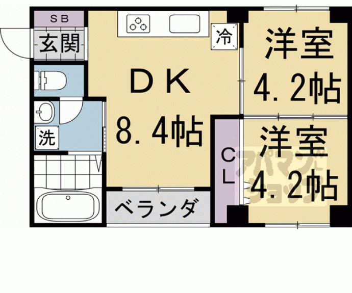 【ヴィラおかざき】間取