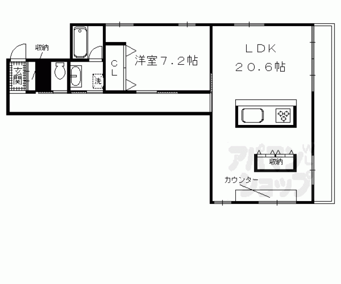 【Ｓｏｌｅｉｌ　Ａｓａｈｉ】間取