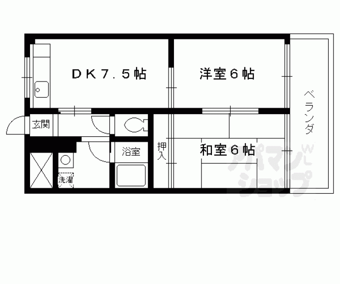 【コーポポルスター】間取