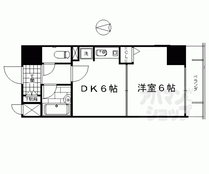 【エスリード京都駅前】間取