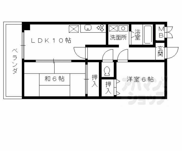 【シェルグリーズ城南】間取