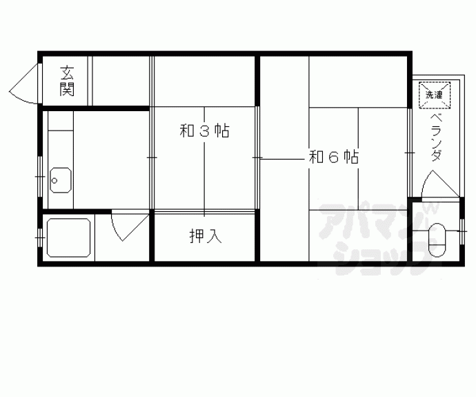 【東英ハウス堂ノ川　Ｂ棟】間取