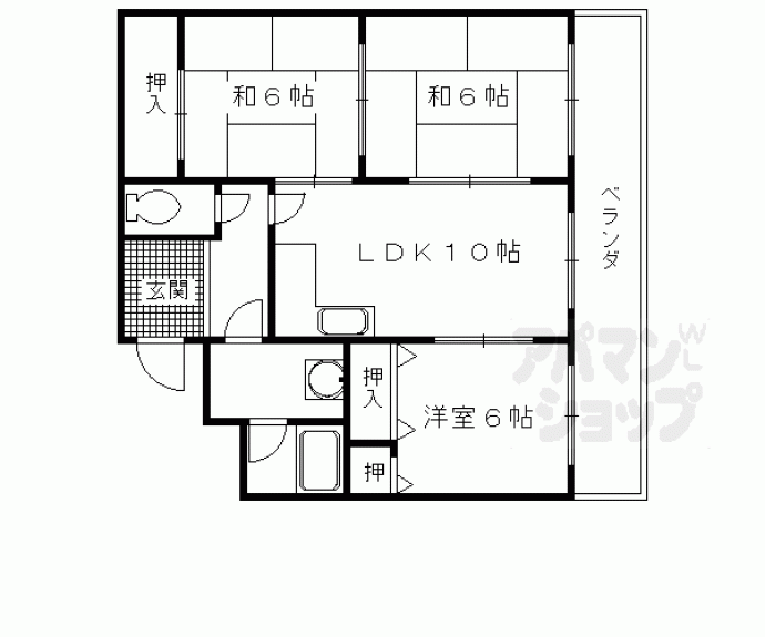 【ノアーズアーク桃山】間取