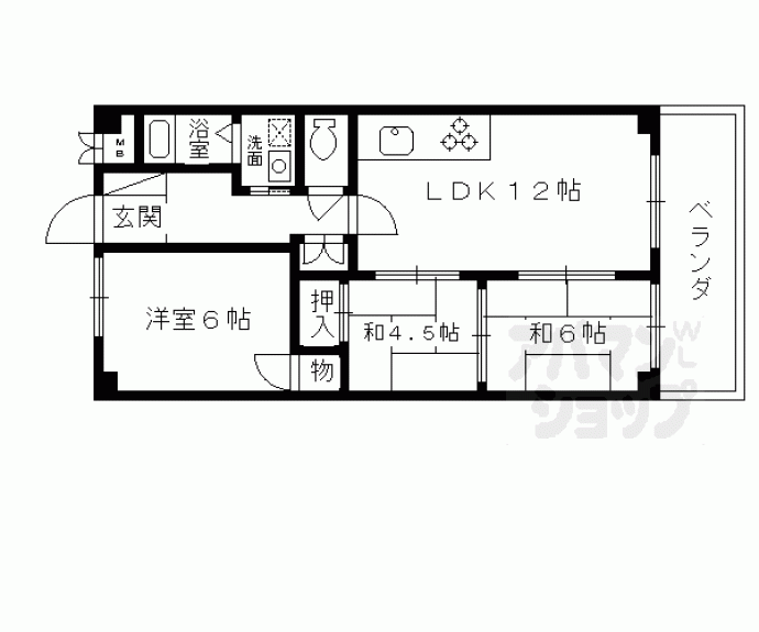 【コンフォート清水】間取