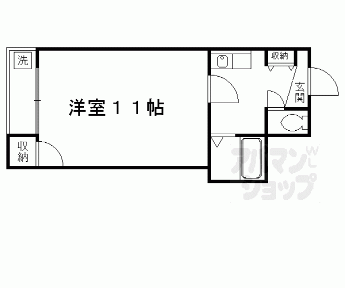 【エスポワール桃山】間取