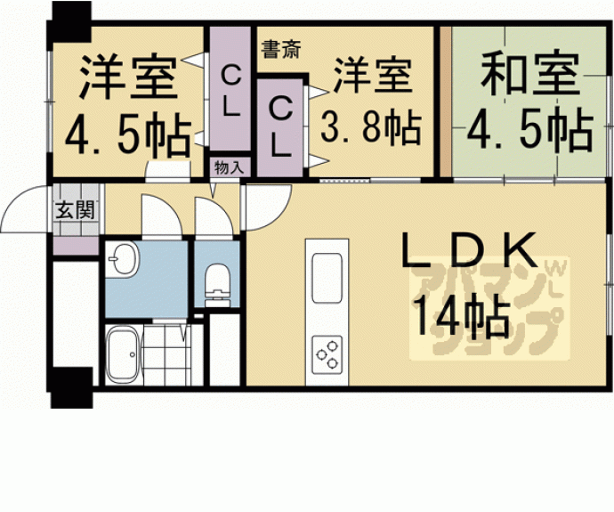 【向島ニュータウン 3街区 G棟】間取