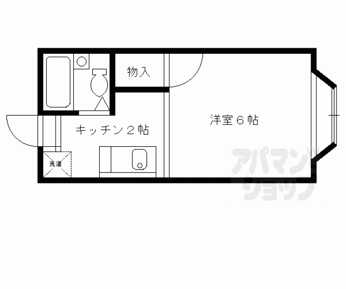 【シャルマン鴨川】間取