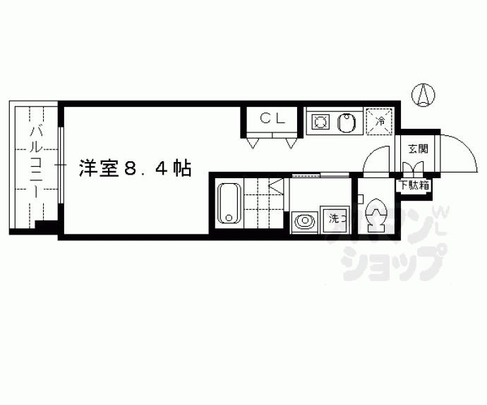 【ベラジオ京都駅東】間取