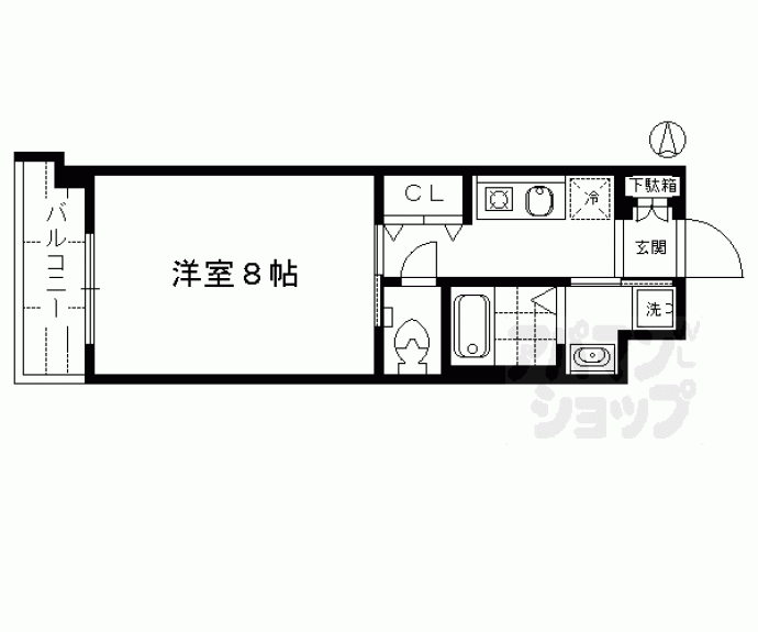 【ベラジオ京都駅東】間取