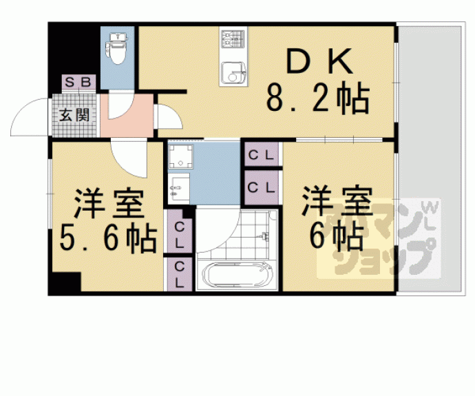 【エステムプラザ京都河原町通】間取